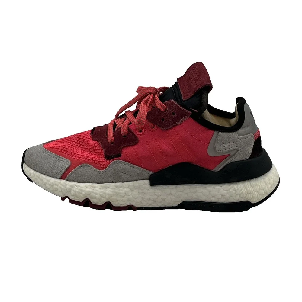 Adidas Originals Nite Jogger Running‎ Shoes Pink/Gray Sz. 5.5 EVM 004001